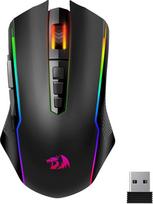 "Redragon" belaidė žaidimų pelė, RGB 2.4G/USB-C/Bluetooth pelė, įkraunama, su 9 programuojamais mygtukais, 10000 DPI, ergonomiška belaidė žaidimų pelė, skirta PC/Mac žaidėjams