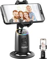 "Rollei Easy Creator Desktop" su dirbtinio intelekto sekimo funkcija Automatinis veido sekimas Mobiliesiems telefonams skirti trikojai 360 vaizdo stabilizatorius su įmontuotu akumuliatoriumi Tiktok tiesioginei transliacijai, mobiliojo telefono trikojis iš