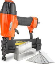 "Tacwise 1804 2-in-1" suslėgto oro vinių ir sąvaržų pistoletas su 1000 18G / 30 mm tipo vinių ir 800 90/25 mm tipo sąvaržų