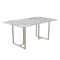 Valgomojo stalas su marmuro dekoru 90x160 cm Astor – CosmoLiving by Cosmopolitan