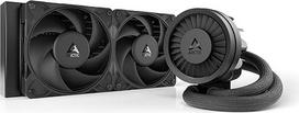 ARCTIC Liquid Freezer III Pro 240 - Kompiuterio aušinimas vandeniu, AIO CPU vandens aušintuvas, 2 x 120 mm, 38 mm radiatorius, PWM siurblys, VRM ventiliatorius, AMD AM5/AM4, Intel LGA1851/1700 kontaktinis rėmelis - juodas