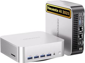 GEEKOM AI mini kompiuteris A9 Max su AMD Ryzen AI 9 HX 370 (12C/24T, iki 5,1 GHz), 32GB DDR5+ 2 TB SSD, 2,5G Dual-LAN mini kompiuteris "Windows 11 Pro" su 2×USB4|HDMI2.1|Wi-Fi 7&BT 5.4 visoms programoms