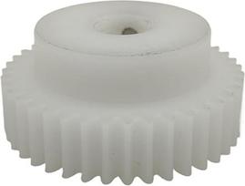 GTPBAO 1 Stück POM gerade Zähne Zahnrad 0,8 Modul 56 Zähne Stufenstirnrad 8 mm Zahnstärke 0,8 m 56 T zylindrisches Kunststoffgetriebe Lenkungshardware(5MM BORE)