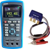 KOROBIE ET430 Multifunktions-LCR-Handheld-Digital-Brid-Meter DCR-Modus Hochpräziser Kapazitäts-Induktivitäts-Widerstandsmessrät-Tester Kapazitäts-/Widerstandsmessung (su Kelvino spaustukais)