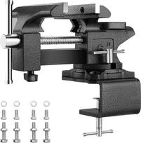 TEENO spaustuvas 150 mm, pasukamas 270° kampu, darbo stalas su staliniu spaustuvu, didžiausia anga 115 mm, prispaudimo jėga 1000 kg, lieto plieno medžiaga 6 colių 7,6 kg (su staliniu priedu)