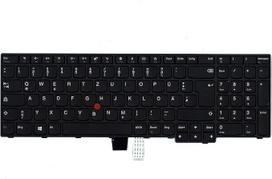 TellusRem pakaitinė klaviatūra vokiečių kalba, neapšviesta Lenovo Thinkpad E570 E575 E570C