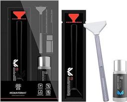 VSGO fotoaparato jutiklio valymo rinkinys Profesionalus vidutinio formato fotoaparato valymo rinkinys 12 vienetų 34 mm jutiklio valymo tamponų su 10 ml jutiklio valiklio vidutinio kadro CCD CMOS jutikliui
