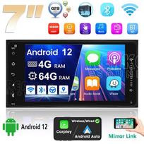 2 DIN Android stereo Carplay Auto Universalus Multimedijos vaizdo grotuvas skirtas Toyota Vios Crown Camry Hiace Previa Corolla RAV4 4+64+AHD