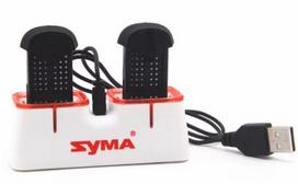 Syma X22, X22W akumuliatorių įkroviklis, dvigubas