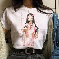 Demon Slayer Marškinėliai Moterims Kimetsu No Yaiba Nezuko Marškinėliai Moteriški Tanjirou Kamado Grafiniai Marškinėliai Japoniškų Anime Manga Marškinėliai S