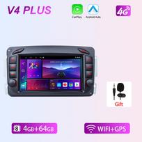 REAKOSOUND radijo stereofoninis automobilinis multimedijos grotuvas skirtas Mercedes Benz W203 Vito W639 VaneoCLK W209 W210M/Ml Carplay wifi BT GPS Navi