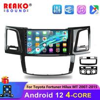 Android WiFi automobilio radijas, skirtas Toyota HILUX 2005-2014 Carplay Autoradio stereo grotuvui 2+64+4led