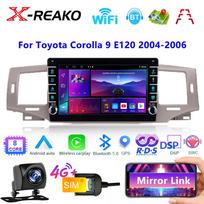 „Android“, skirta „Toyota Corolla 9 E120 2004–2006“, automobilio radijo daugialypės terpės grotuvas Navigacija stereo GPS automatinis galvos blokas, 2 din 8-core 6+128