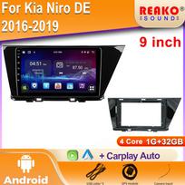 Android Multimedija Kia Niro DE 2016-2019 Automobilio Radijas Stereo Pagrindinis Įrenginys Grotuvas GPS Navigacijos Ekranas DSP 2 Din 5G WIFI BT 4 core 1GB+32GB carplay