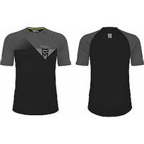 Dviratininko marškinėliai Rock Machine Trail Jersey SS, juoda/pilka, S