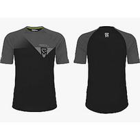 Dviratininko marškinėliai Rock Machine Trail Jersey SS, juoda/pilka, XL
