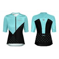 Dviratininko marškinėliai Rock Machine Race Jersey SS WMN, šviesiai mėlyna, M