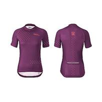 Dviratininko marškinėliai Rock Machine Trail Jersey SS WMN, purpurinė, XS
