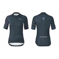 Dviratininko marškinėliai Rock Machine Trail Jersey SS WMN, tamsiai mėlyni, XL