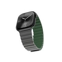 EPICO magnetinis dirželis Apple Watch 42/44/45mm - ŽALIAS/pilkas