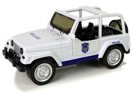 Policijos automobilis visuregis, baltas