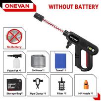 ONEVAN 220Bar bešepetėlis aukšto slėgio automobilių plovimo pistoletas 3 pavarų elektrinis purškimo pistoletas sodo plovimo vandens ploviklis Makita 18V akumuliatoriui Without battery