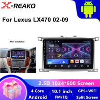 skirta Lexus LX470 2002-2008 CARPLAY WIFI Android 13 Automobilio radijas Jutiklinis ekranas GPS navigacija Automobilio DVD radijo grotuvas 4 core 2GB+32GB carplay