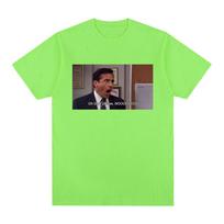 Michael Scott Homage The Office Vyriški marškinėliai TV serialas O Dieve Prašau NE Grafiniai trumpomis rankovėmis marškinėliai Medvilniniai per dideli marškinėliai S gray