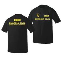 Ispanijos civilinės gvardijos Unidad Central Operativa UCO marškinėliai. Trumpomis rankovėmis 100 % medvilnės laisvalaikio marškinėliai Laisvi viršutinis dydis S-3XL Unisex marškinėliai L