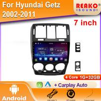 Automobilio radijas Carplay Hyundai Getz 2002-2011 m. Navigacija GPS Android Auto Stereo Multimedia grotuvas 5G Wifi Vaizdo 2din BT DVD 4 core 1GB+32GB carplay