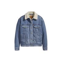 Levis Sherpa Denim Jacket Women outerwear Light-Blue 36137-0018 XS