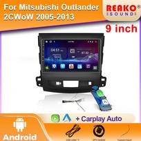 Android automobilio vaizdo įrašas, skirtas Mitsubishi Outlander 2 CW0W 2005-2013 Citroen C-Crosser 1 2007-2013 Peugeot 4007 2007-2012 Carplay Auto BT 4 core 1GB+32GB carplay