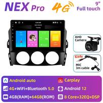 Multimedija, skirta Mazda MX-5 MX5 III 3 NC Miata 2005–2015 Android 2 Din Car Radio Stereo Navigacija GPS Carplay Head Unit Autoradio 4+64+mic+AHD