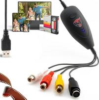 "TechSide Video Grabber 2025" - VHS skaitmeninimas (USB 2.0), sąrankos asistentas, skirtas VHS/Hi8 vaizdo įrašymo įrenginiui, suderinamas su "Win 11/10", nauja programinė įranga konvertuoja kasetes į MP4