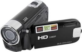 "Yosoo Health Gear" vaizdo kamera, 4K 48MP DV rankinė kamera, 2,7 colių TFT sukamas ekranas, 16x skaitmeninio priartinimo vaizdo kamera su USB kabeliu, kompaktiška vaizdo kamera (juoda)