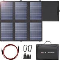 ALLPOWERS 100 W 18 V 12 V saulės kolektorius Lankstus saulės baterijų įkroviklis Monokristalinė saulės baterija Lauko vandeniui atspari su įkrovimo kabeliu, skirta nameliams ant ratų, automobiliams, valtims 12 V akumuliatoriams