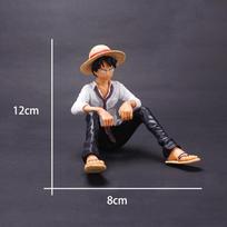 Anime One Piece Monkey D Luffy Figūrėlė Žaislas Kolekcinis Modelis Automobilis namų dekoracijos Torto dekoracijos