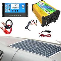 Saulės baterija - 3000 W saulės kolektorių sistema | Greito įkrovimo USB prievadų saulės inverteris | Saulės kolektorius su inverteriu | Namų saulės energijos sistemos komplektas | Saulės kolektorių rinkinio valdiklis ir