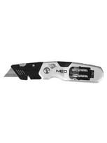 Sulankstomas trapecijos formos peilis NEO TOOLS 63-705 (4 ašmenys, 2 antgaliai)