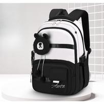 Large-capacity Schoolbag, Ultra-light Pressure-reducing Backrest, College-style Backpack, Children's Backpack violetinė