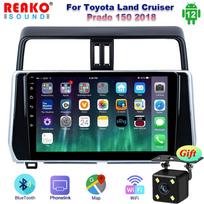 Android skirta Toyota Land Cruiser Prado 150 2017-2020 Automobilio radijas Multimedijos grotuvas Navigacija Stereo 2Din DVD Kasetė 8-core 6+128+AHD