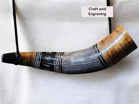 Viduramžių VIKINGŲ KARO RAGAS mūšio trimitas Rankomis graviruotas Pučiamasis ragas 16 colių Dovana natūralus Ragas Bugle Medžioklės įrankis Dovana Dekoras M aero