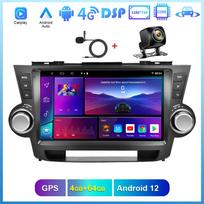 REAKOSOUND 2din automobilinis radijas, skirtas Toyota Highlander 2009 2010 2011 2012 10'' Android Car Multimedia Player WiFi GPS stereo grotuvas Bluetooth 8-core 4+64