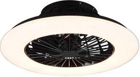 Lubinis šviestuvas Trio Stralsund -LED-tuuletinvalaisin 50 cm, 30 W, mattamusta