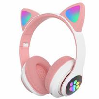 Ausinės Cat Ear Belaidės ausinės, LED šviečiantis Bluetooth
