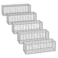 Gabionas, SONGMICS GGB133, 100x30x30 cm, Sidabrinė