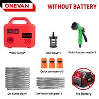 ONEVAN elektrinis vandens siurbimo siurblio įrenginys 150M belaidis įkraunamas sodo ploviklis ličio baterijos įrankis Makita 18V baterijai Without Battery