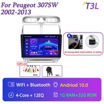 Automobilių radijas, skirtas Peugeot 307 2002-2013 Android 2 Din Automobilio radijo navigacija Multimedija stereo garso priedai 1+32CP