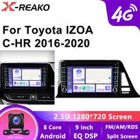 Android 12 Automobilio radijas  Toyota CHR C-HR 2016 2017 2018 2019 2020 GPS 4G 8 branduolių Multimedijos vaizdo grotuvas Auto stereo Carplay DVD 8 core 4GB+64GB