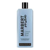 MARBERT MAN CLASSIC STELL BLUE plaukų šampūnas ir dušo želė, 400 ml